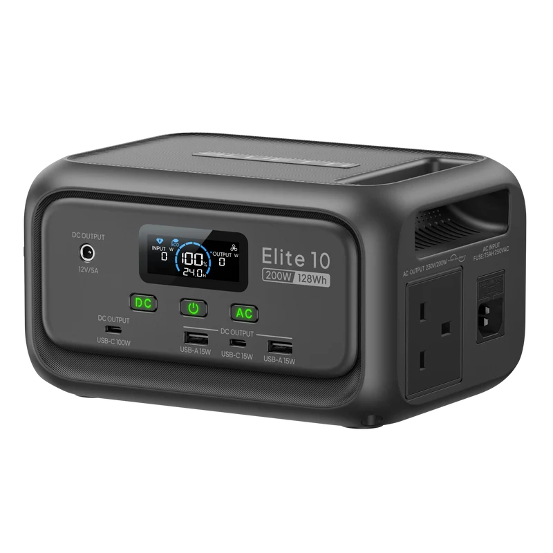 BLUETTI Elite 10 Mini Power Station | 200W 128Wh | UK Plug
