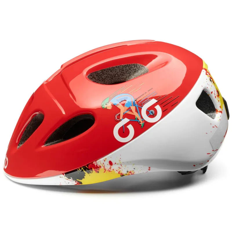Casque Kid Fury Rouge et Blanc Inmold Briko