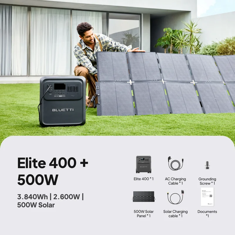 BLUETTI Elite 400 + 2*200W