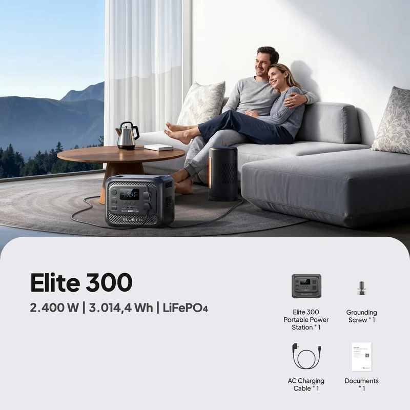 BLUETTI Elite 300 + Charger 2