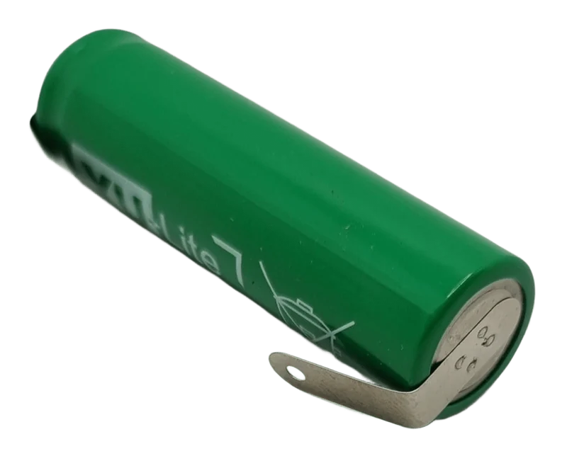 Accu AA NiMH 1.2V 1700mAh Yuasa avec languettes à souder