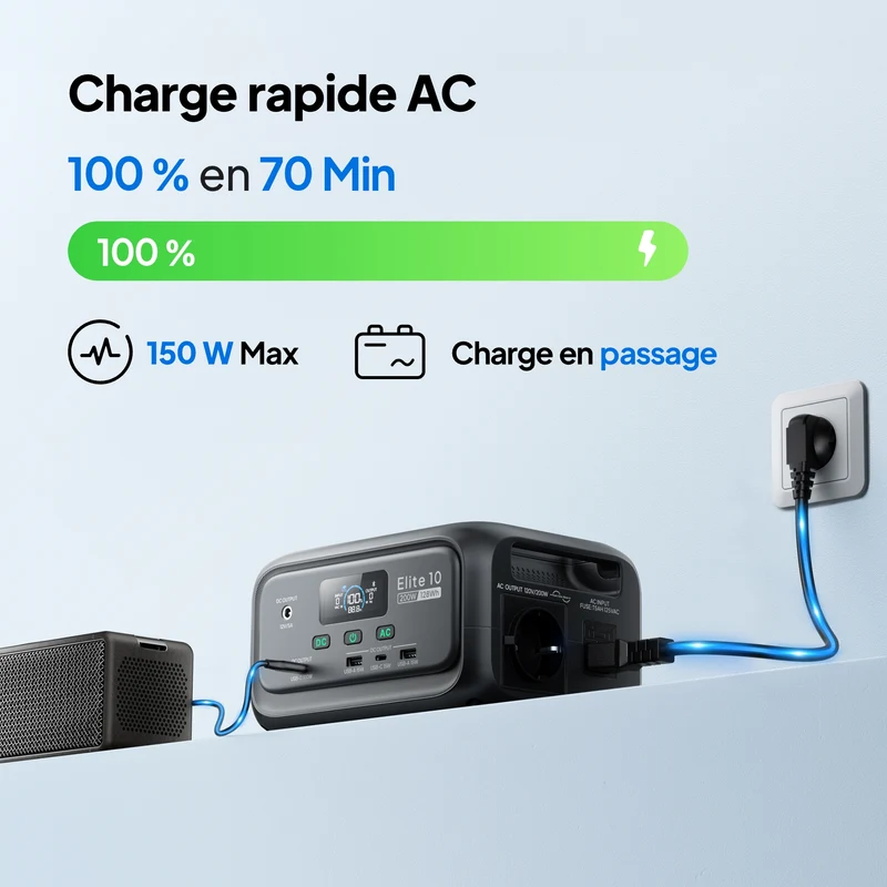 Elite 10 + 60W | 128 Wh,200 W | 60 W solaire