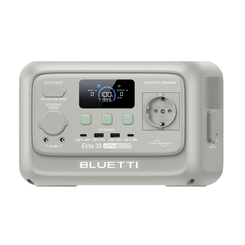BLUETTI Elite 30 V2 Station électrique portable | 600 W 288 Wh