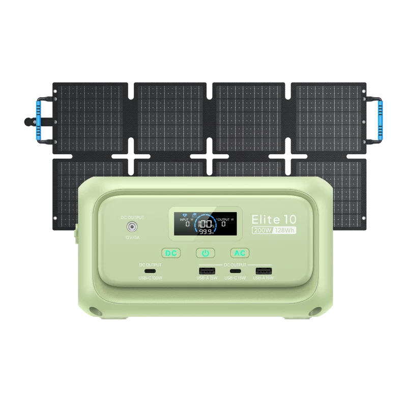 Elite 10 (Vert clair citron) | 128 Wh,200 W | Mini Station électrique