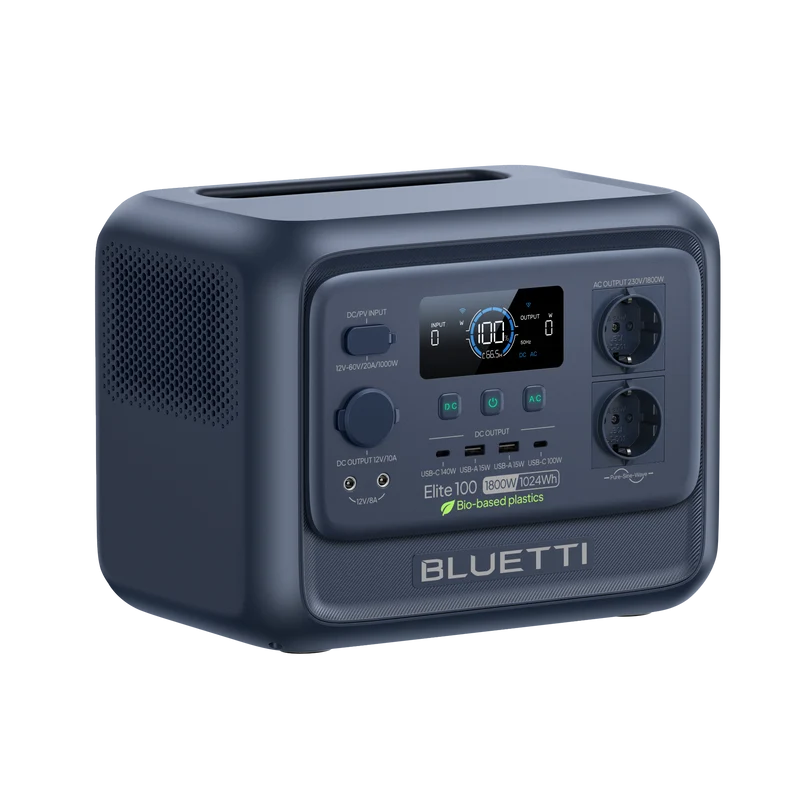 Elite 100 V2 Bio-Based | 1 024 Wh, 1 800 W Station électrique portable