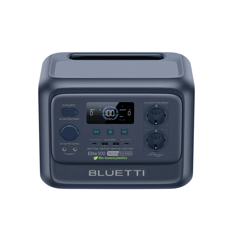 Elite 100 V2 Bio-Based | 1 024 Wh, 1 800 W Station électrique portable