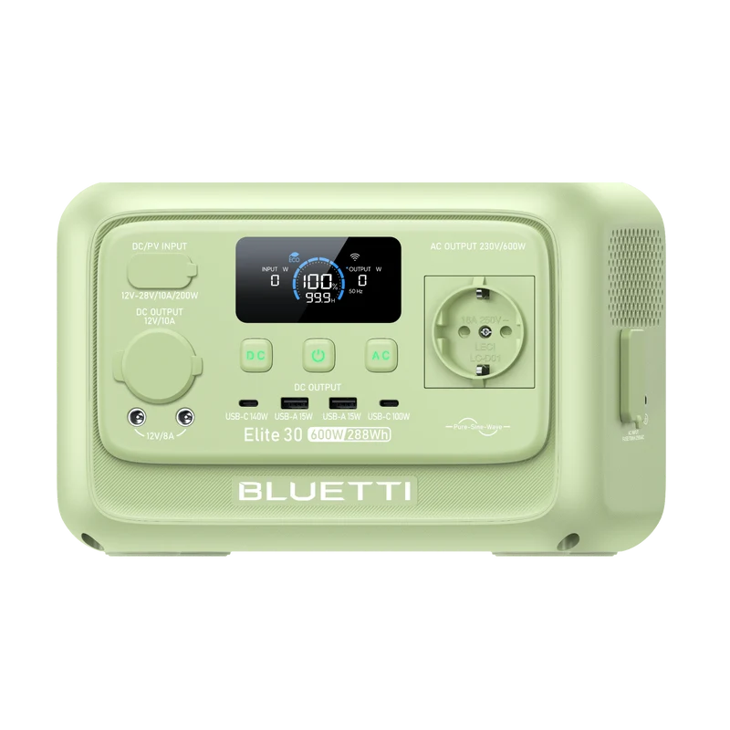 Elite 30 V2 (Vert clair citron) | 600 W 288 Wh Station électrique portable