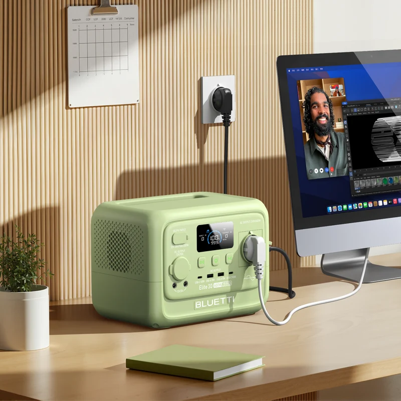 Elite 30 V2 (Vert clair citron) | 600 W 288 Wh Station électrique portable