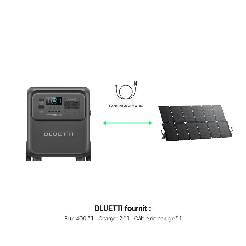 BLUETTI Elite 400 Station d’alimentation portable | 2 600 W 3 840 Wh