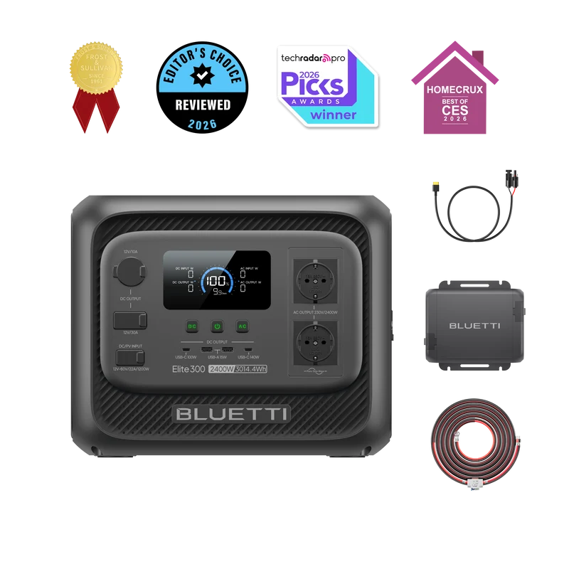 BLUETTI Elite 300 Station d’énergie portable | 2 400 W, 3 014,4 Wh