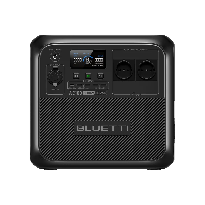 BLUETTI AC180 Station électrique portable | 1 800 W / 1 152 Wh - Amazon