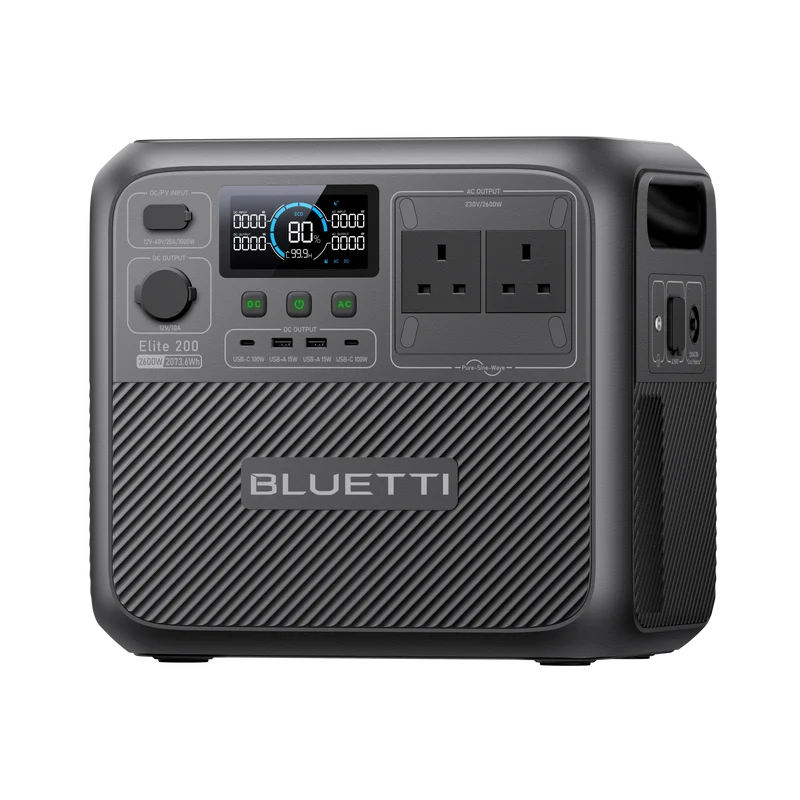 BLUETTI Elite 200 V2 Portable Power Station | 2,600W 2,073.6Wh | UK Plug