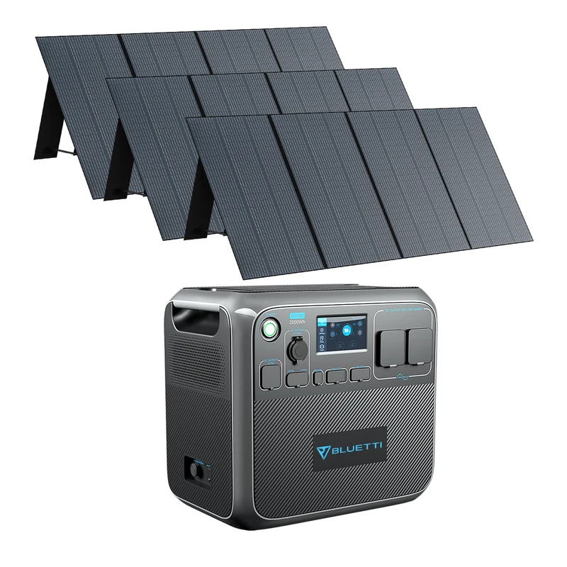 BLUETTI AC200P + 3*PV350 Groupe électrogène solaire