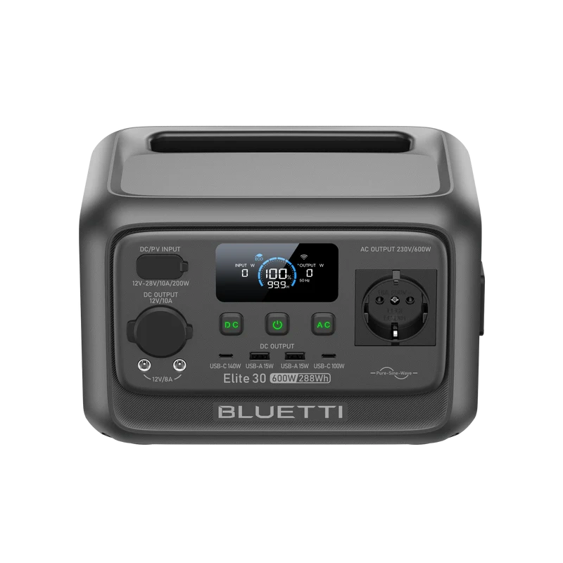 BLUETTI Elite 30 V2 Station électrique portable | 600 W 288 Wh