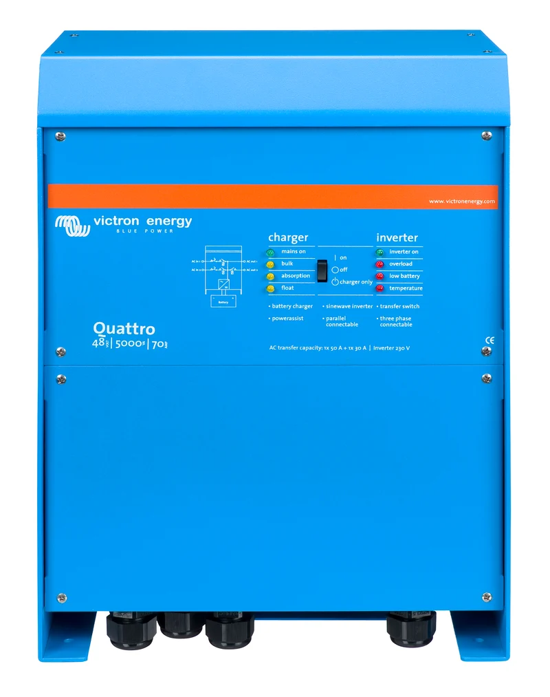 Victron Energy Quattro 48/5000/70-100/100 120V VE.Bus | UL 1741 | QUA482501102