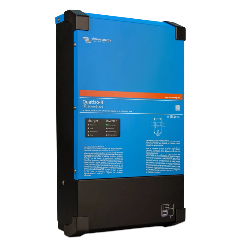 Victron Energy Quattro-II 12/3000/120-50/50 2x120V | QUA122305130