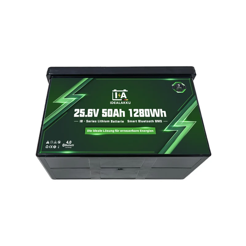 Batterie Lithium LiFePO4 24V 50Ah IDEALAKKU IB-24-50 Bluetooth BMS intégré – Remplacement AGM Gel