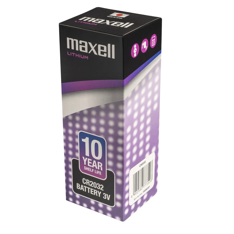 Pile CR2032 Maxell 3V lithium DL2032 ECR2032