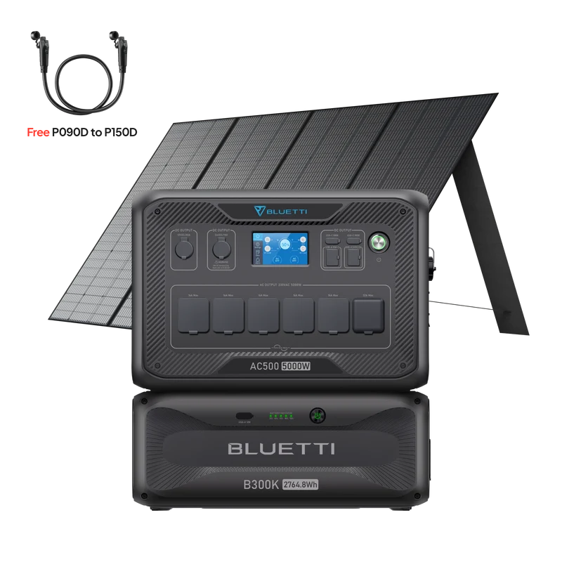 BLUETTI AC500 + B300K Home Battery Backup