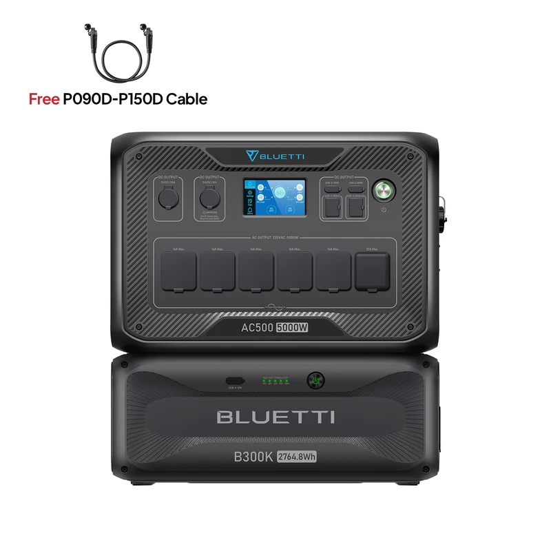 BLUETTI AC500 + B300K Home Battery Backup