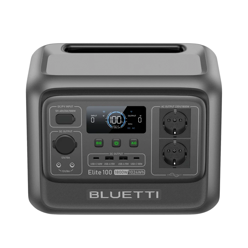 BLUETTI Elite 100 V2 Station électrique portable | 1 800 W, 1 024 Wh（Amazon）