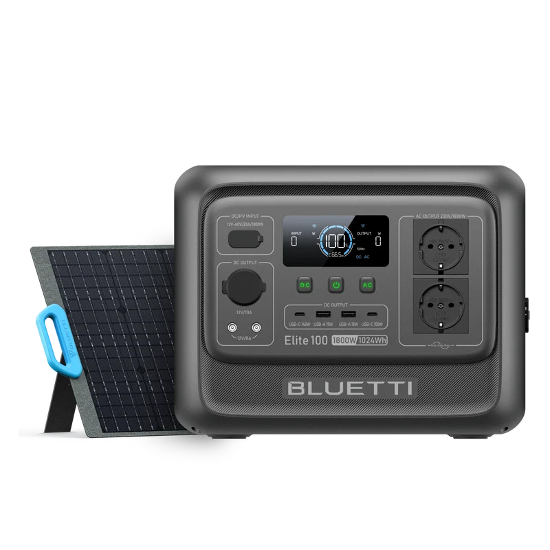 BLUETTI Elite 100 V2 Station électrique portable | 1 800 W, 1 024 Wh（Amazon）