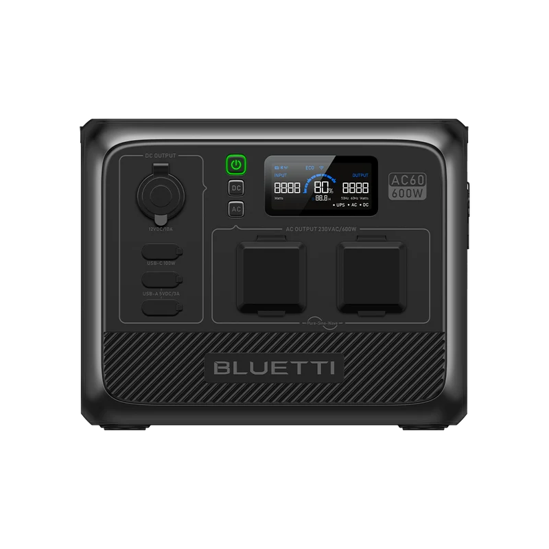 BLUETTI AC60 Station électrique portable | 600 W / 403 Wh（AMZ）