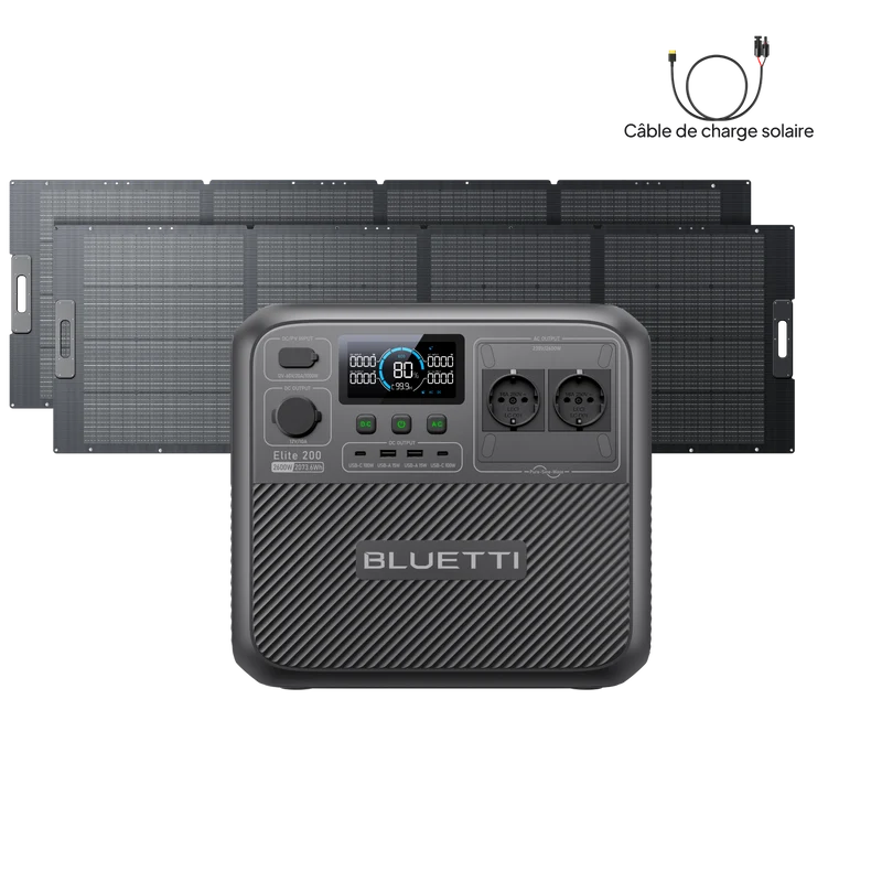 BLUETTI Elite 200 V2 Station électrique portable | 2 073,6 Wh, 2 600 W