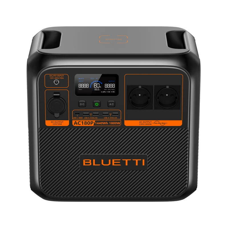 BLUETTI AC180P Solar Portable Power Station | 1800W 1440Wh