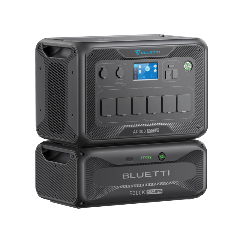 BLUETTI AC300 + B300K Batterie de secours domestique | 3 000 W / 2 764,8 Wh（Amazon）