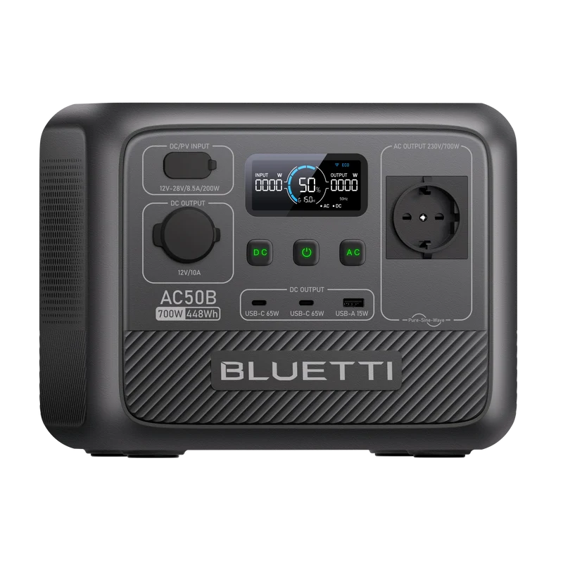 BLUETTI AC50B Station électrique portable | 700 W / 448 Wh (AMA)