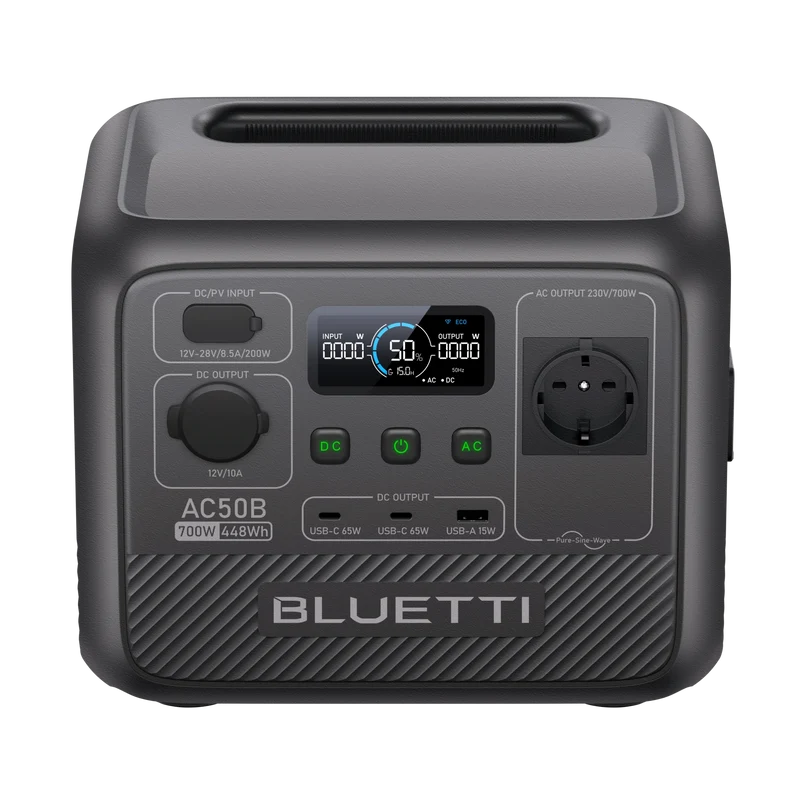 BLUETTI AC50B Station électrique portable | 700 W / 448 Wh (AMA)