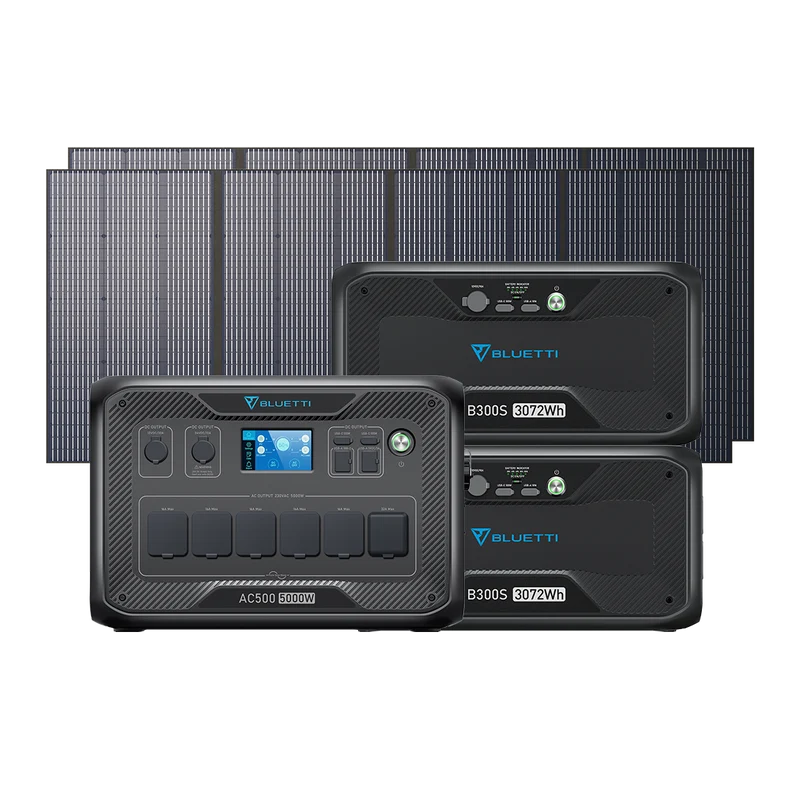 BLUETTI AC500 + 2*B300S + 2*PV350 Groupe électrogène solaire