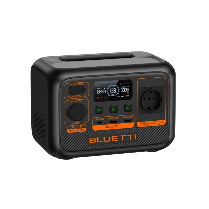 BLUETTI AC2P Station électrique portable | 300 W / 230,4 Wh