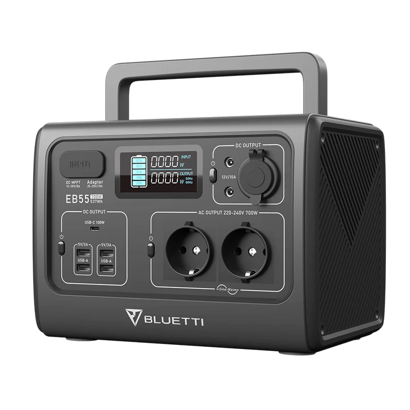 BLUETTI EB55 Station électrique portable | 700 W / 537 Wh - Occasion