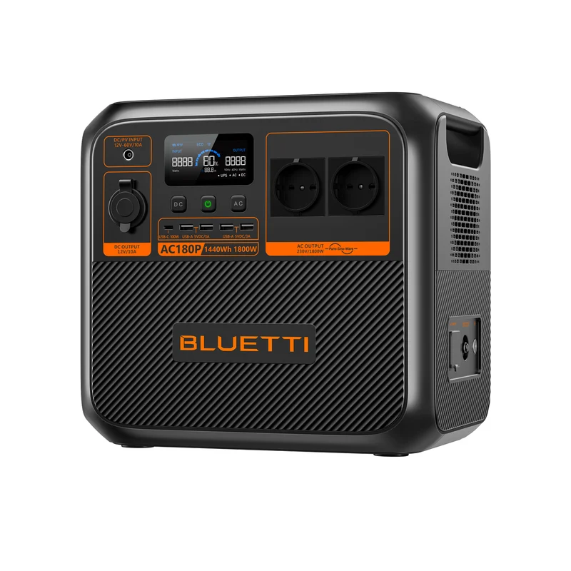 BLUETTI AC180P Power Station | 1 800 W / 1 440 Wh