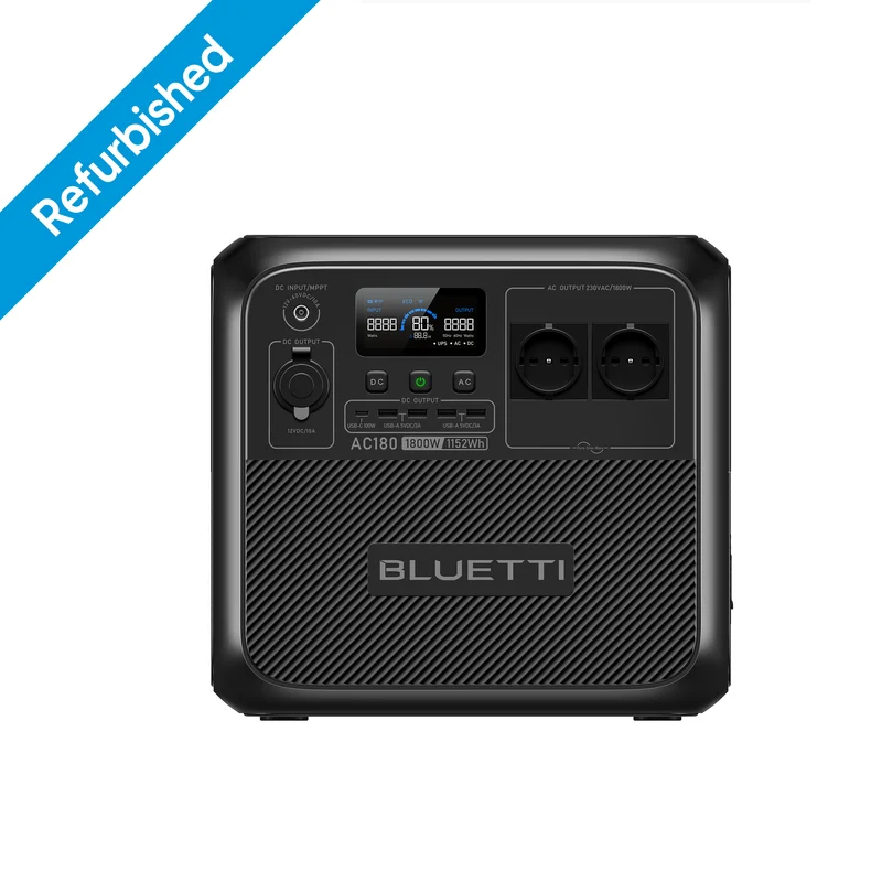 BLUETTI AC180 Station électrique portable | 1 800 W / 1 152 Wh - Amazon