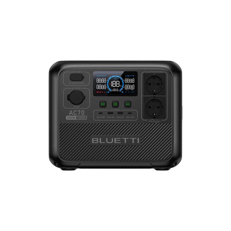 BLUETTI AC70 Station électrique portable | 1000 W / 768 Wh (AMZ)
