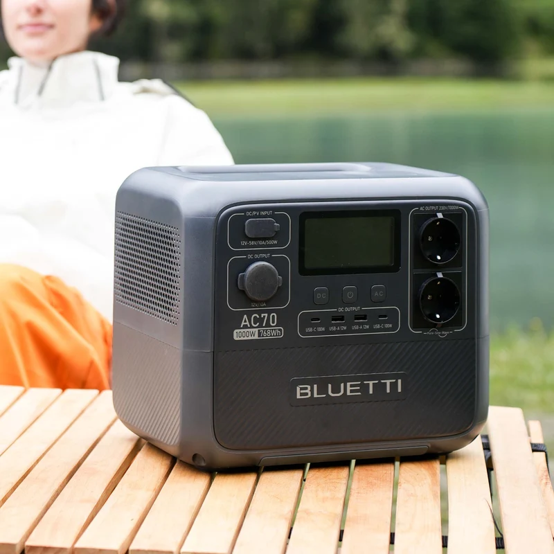 BLUETTI AC70 Station électrique portable | 1000 W / 768 Wh (AMZ)