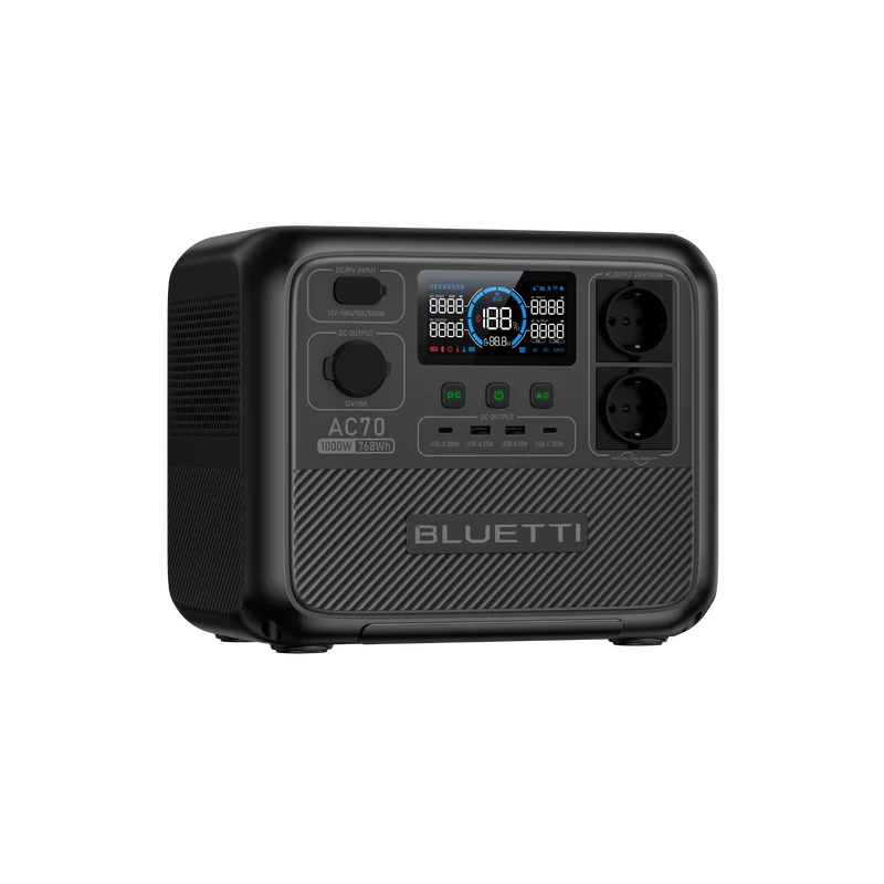 BLUETTI AC70 Station électrique portable | 1000 W / 768 Wh (AMZ)