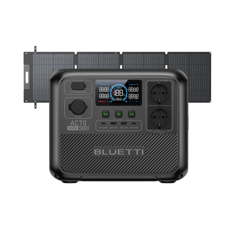 BLUETTI AC70 Station électrique portable | 1000 W / 768 Wh (AMZ)