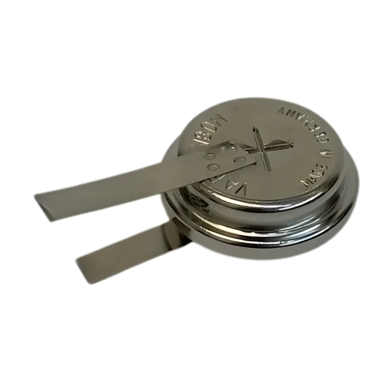 Batterie bouton NiMH V80H 1.2V 80mAh avec languettes à souder