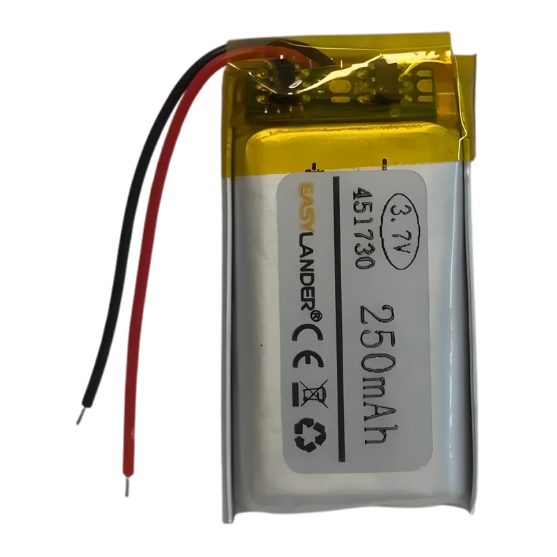 Batterie LiPo 451730 3,7 V 250 mAh avec protection PCB