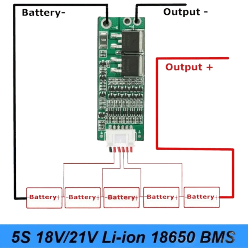 Carte de protection BMS Li-Ion 5S 18v-18.5v 15A