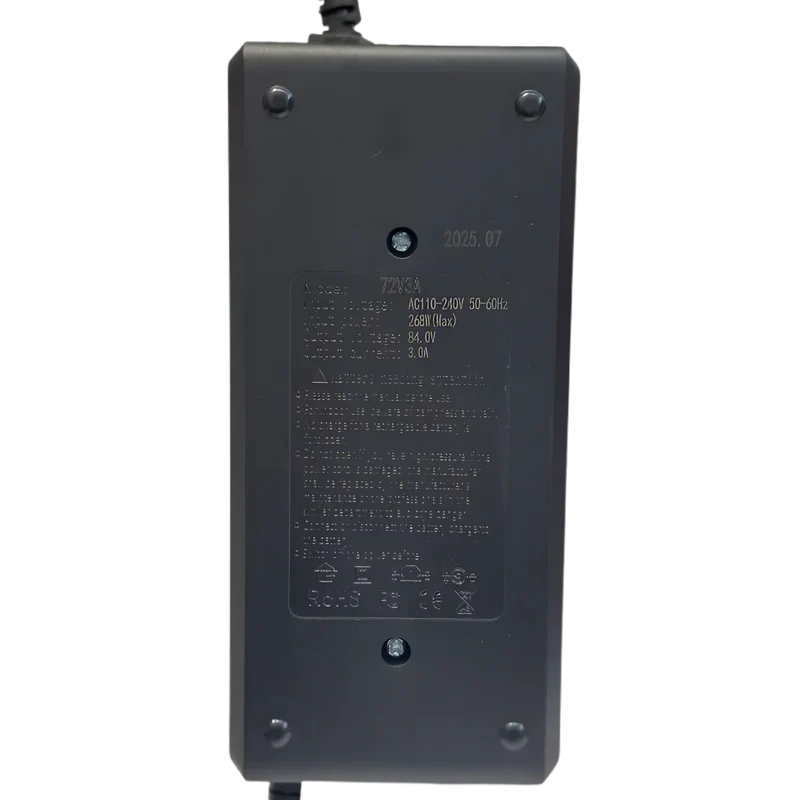 Chargeur 84V 3A pour vélos électriques 72V 5.5x2.1mm