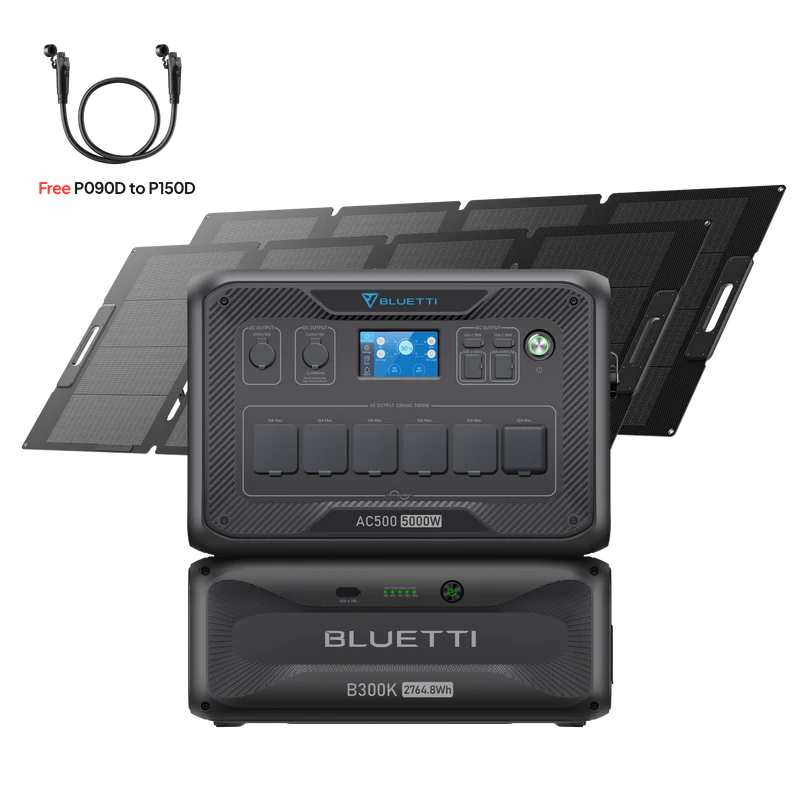 BLUETTI AC500 + B300K Home Battery Backup