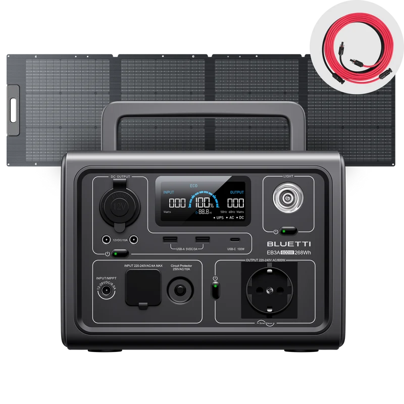 BLUETTI EB3A Portable Power Station | 600W 268Wh