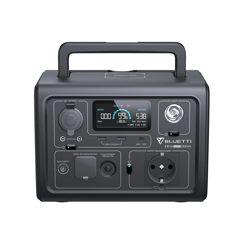 BLUETTI EB3A+120W Solar Generator Kit