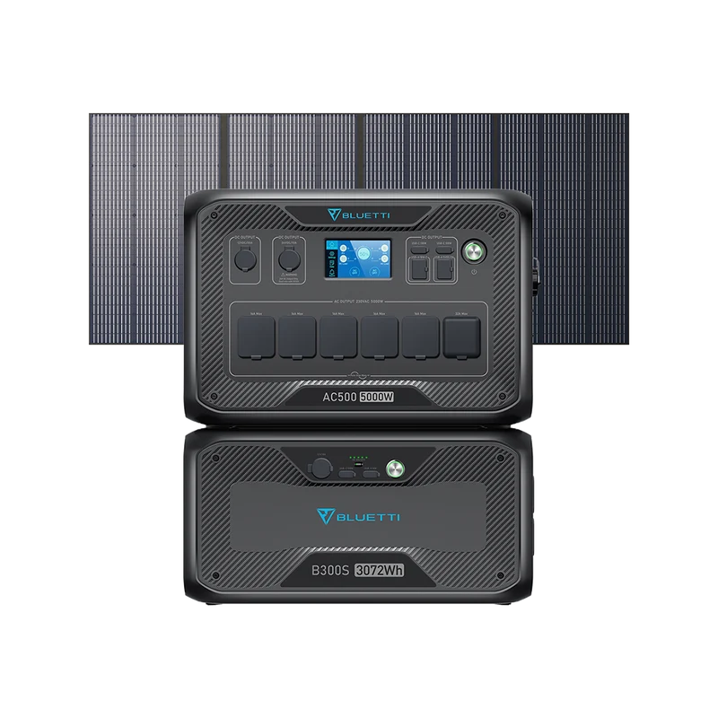 BLUETTI AC500 + B300S + PV350 Groupe électrogène solaire