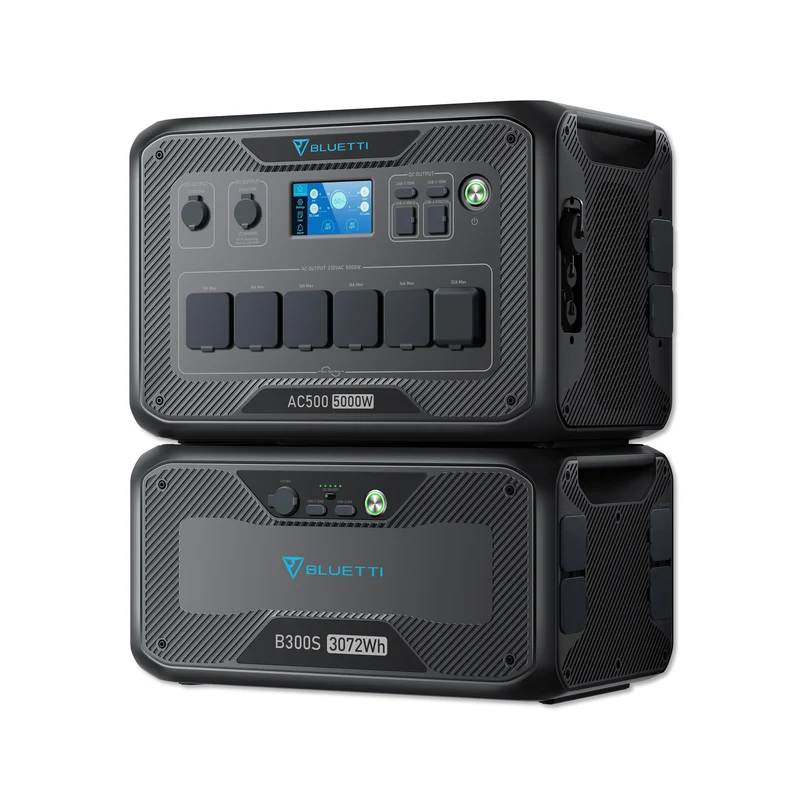 BLUETTI AC500+B300S Batterie de secours domestique | 5000 W / 3072 Wh